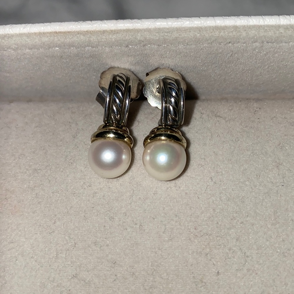 David Yurman Pearl Earrings